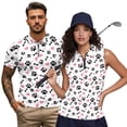 thumbnail image 2 of Aplkyhs Funny Matching Golf Shirts for Couple Heart Dog Paw His and Hers Golf Shirts Matching Soft and Comfortable for Man Breathable Fabric Lightweight Suitable for Outdoor Sports, 2 of 6