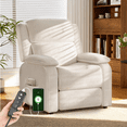 thumbnail image 5 of Erinnyees Electric Recliner Chair,Oversized Recliner Chair with USB Charging Port and Convenient Side Pockets,Reclining Sofa Chairs for Living Room Bedroom, Beige, 5 of 10