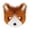 A001- Coffee, variant on Plush Fox Mask Halloween Accessory 8 Inch Animal Mask Face Mask for Masquerade Party Carnival Dress Up Events Orange Furry Half Face Mask, 1 Pack