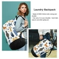thumbnail image 6 of RMDQTR Durable Large Laundry Backpack with Drawstring Closure Ideal for Laundry Trips,Travel&Camping Ancient Greek Vases and Dogs, 6 of 7