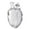 Transparent, variant on Liquid Silicone Heart Protective Case for AirPods 4 3rd Gen Punk Doomsday Wasteland Style Dustproof Shockproof With Metal Hook Black Pink Green Red Blue