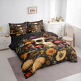 thumbnail image 3 of Castle Fairy Teens Gothic Skull Bedding Comforter Set 7pcs,Botanical Mushroom Flowers Queen Bedding Sets Super Cozy,Vintage Aesthetic Queen Sheet Sets,Breathable Home Decor,Reversible, 3 of 8