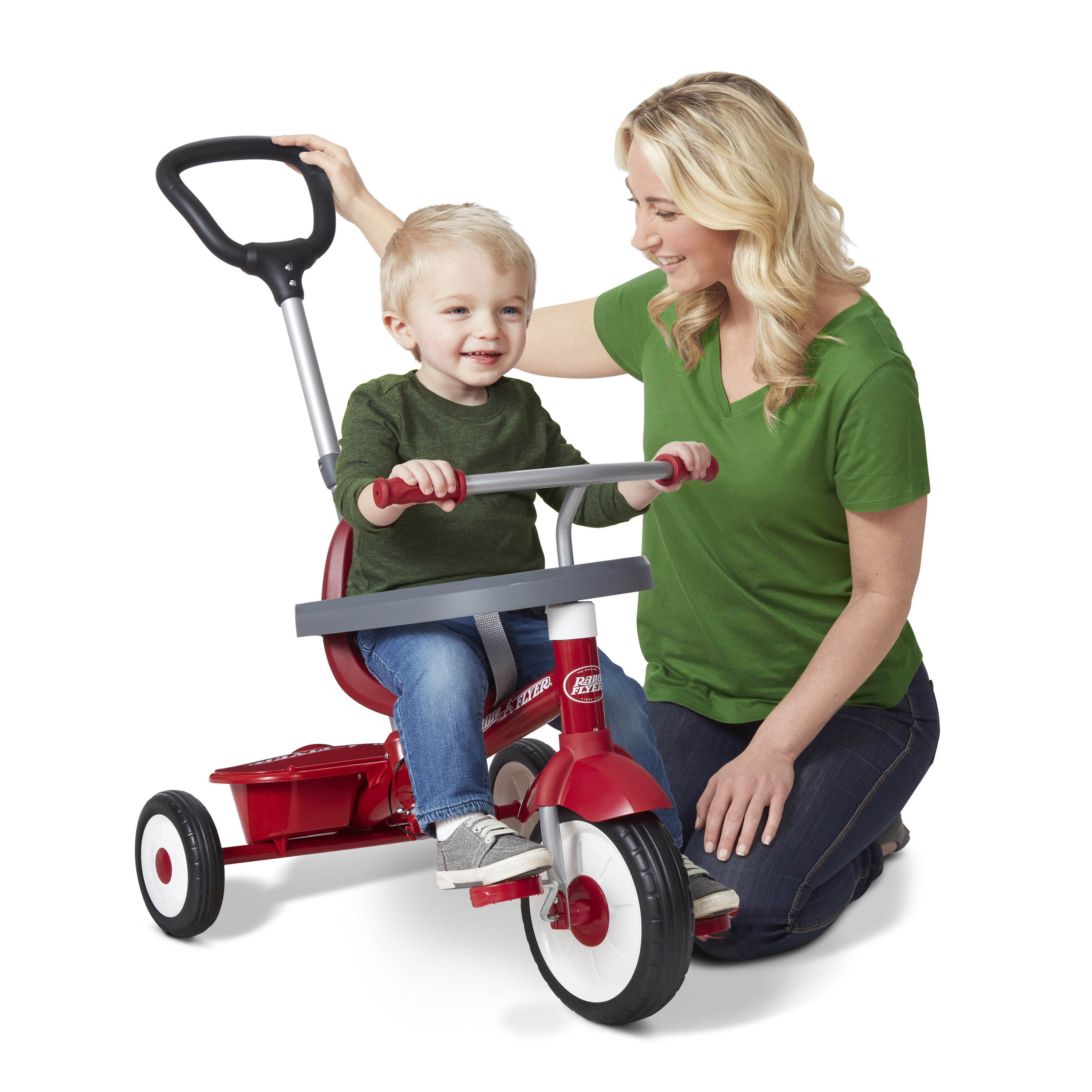 Radio Flyer, 3-in-1 Stroll 'N Trike, Tricycle Grows with Child, Red ...