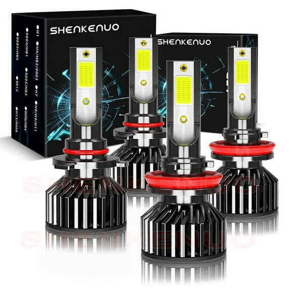 For Honda Accord 2008-2018 Headlights 9005 HB3 LED High Beam and H11 Low Beam 4pc