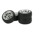 thumbnail image 1 of 1/10 RC Wheels, Rubber Material Long Lasting Exquisite Craftsmanship RC Tires Deep Unevenness Texture For Most 1/10 Flat Sports Car ANGGREK Otros Deportes, 1 of 8