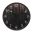thumbnail image 2 of Voice Activated Clock with Glow Light 12 Inch Large Silent Wall Clock Battery Operated for Home Decor Rose Gold Glitter, 2 of 8