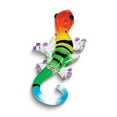 thumbnail image 3 of Glass Baron Multi-color Gecko Handcrafted Glass Figurine, 3 of 4
