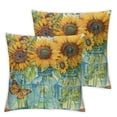 thumbnail image 2 of Nawypu Set of 2 Summer Daisy Pillow Covers Sunflowers Mason Jar Sunshine Pillows Decorative Throw Pillows Summer Decorations Farmhouse Decor Cushion Case for Sofa Couch, 2 of 6