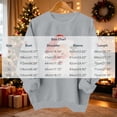 thumbnail image 3 of Women's Christmas Santa Print Sweatshirt, X-mas Party Holiday Crewneck Long Sleeve Fleece Lined Relaxed Tops, S-XXL, 3 of 7