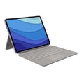 thumbnail image 1 of Logitech Combo Touch for iPad Pro 12.9-inch (5th and 6th gen) 12,9 Pouces - Clavier et Étui folio - avec Pavé Tactile - Rétroéclairé - Connecteur Intelligent Apple - Sable - pour Apple iPad Pro (5e Génération), 1 of 5