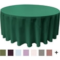 thumbnail image 7 of LA Linen Polyester Poplin Tablecloth 132-Inches Round, Red, 7 of 7