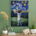 thumbnail image 2 of Brittany Vintage Dog Golf Canvas – Artistic Sports, Brittany Dog with Golf Stretched Canvas Size 8x12 Wall Print for Bedroom, Living Room, Office, 2 of 5