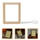 thumbnail image 2 of Marco de fotos luminoso con luz LED para decoración de mesa, marco de fotos de madera con iluminación USB para decoración de escritorio, 2 of 8