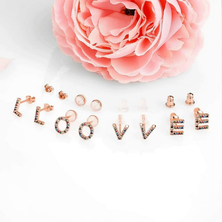 Rainbow Flower Post Stud Earrings Sterling Silver Rainbow Flower Post Stud Earrings Sterling Silver