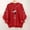 Red, variant on FDGIU 2025 Women's Sequined Snowflake Blouse – Christmas Long Sleeve Tee, Party Vacation Casual Top