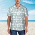 thumbnail image 6 of Picia White Swan Gentle Cotton Regular Fit Short Sleeve Casual Hawaiian Shirt for Men-3X-Large, 6 of 9
