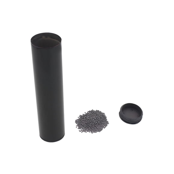 Cylinder Sand Shaker Stainless Steel Percussion Instrument with Rubber Sheel Rhythm Latin Percussion for Drummers and Performers