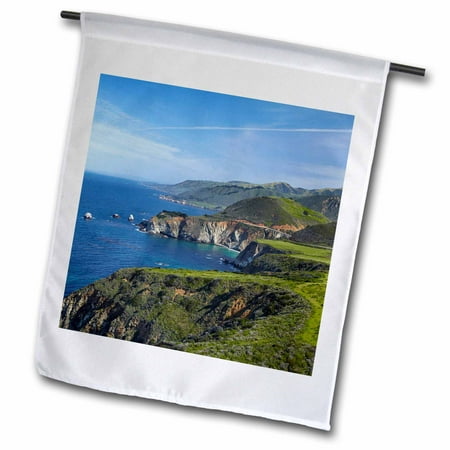 3dRose California, Big Sur, Coastline along Pacific Coast Highway. - Garden Flag, 12 by (Best Beaches Along Pacific Coast Highway)