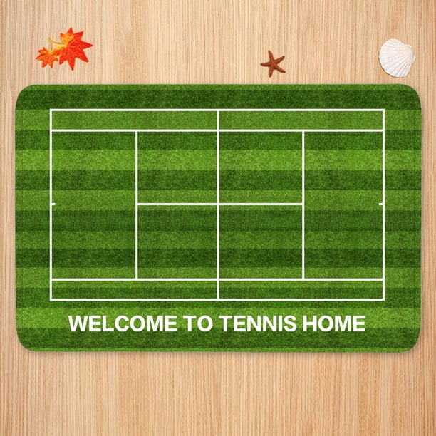Alfombra con estampado TennisTheme, alfombrilla antideslizante para suelo, alfombra absorbente para sala de estar, dormitorio, sofá, alfombra para interior y exterior para guardería TUNC Sencillez