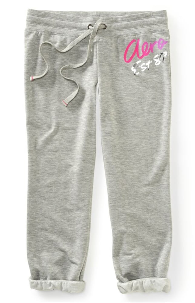Aeropostale Womens Fuzzy Pajama Jogger Pants 