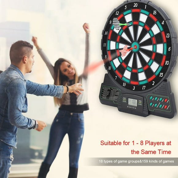 Electronic Dartboard Darts Automatic Scoring with Music, LCD Screen Display Fun Entertainment Tools for Home, Office