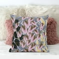 thumbnail image 3 of Tulip Bouquet Indoor/Outdoor Pillow with Removable Cover in Pink Yellow Gray20x20, 3 of 5