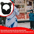 thumbnail image 5 of Women's Winter Warm Cat Ear Muffs Cute Catear Earmuff Headband Faux Fur Outdoor Earmuffs-black, 5 of 5