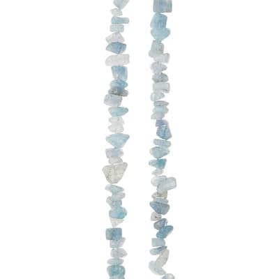 12 Packs: 2 ct. (24 total) Aquamarine Chip Beads by Bead Landing