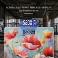 thumbnail image 3 of High Precision Body Weight Scale Smart Bathroom Scales with Large LCD Display(400lbs),Decorative for Bedroom-Vibrant Poppy Flowers In Oil Painting, 3 of 4
