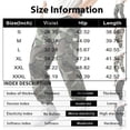 thumbnail image 4 of UDAUDU Men's Camouflage Cargo Jogger Pants Elastic Drawstring Waist Multi Pocket Casual Trousers Ankle Cuffs Sweatpants for Daily Outdoor Hiking Workout Black XL, 4 of 8