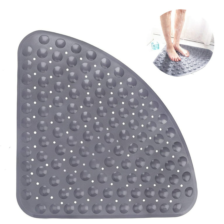 Carmoion Bath Mat Non-Slip Rubber Shower Mat with Drain Holes