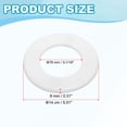 thumbnail image 2 of Uxcell Wall Split Flange Self-Adhesive Escutcheon Plate Buckles for Kitchen Bathroom Pipe Decoration White 3.07", 2 of 7