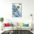 thumbnail image 2 of Star Wars: Episode IX - The Rise Of Skywalker - Framed Movie Poster (Rey & Friends - Version 2) (Size: 24" X 36") (Black Aluminum Frame), 2 of 6