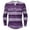 T Shirts for Men Purple, variant on Mens Long Sleeve T Shirts Big and Tall Plus Size Trendy Stripe Printed Button V-Neck Pullover T-Shirts Tops Casual Loose Comfort Tshirts