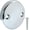Chrome-2 Hole, variant on 1 Pack Universal Bathtub Overflow Drain Face Plate, Chrome Replacement Overflow Plate 2 Hole Tub Drain, Matching Screws for Bathtub Plumbing Professionals