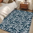 thumbnail image 4 of Area Rugs 2.7'x5', Navy Blue Spring Floral Carpet for Living Room Bedroom Dining Room, Farmhouse Flowers Elegant Pastoral Throw Kitchen Rugs Non Slip Washable Rectangle Indoor Outdoor Rugs, 4 of 8