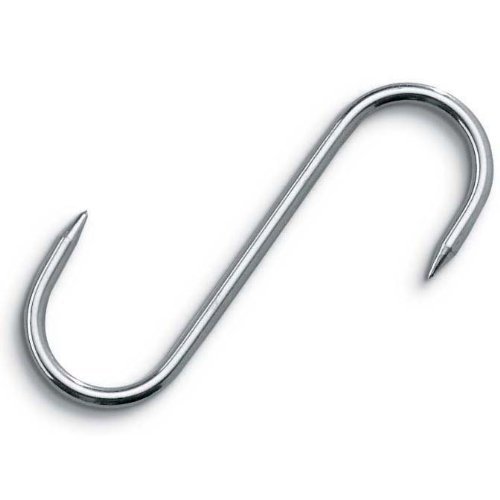 Stainless Steel S Meat Hook, Extra Heavy Duty 93/4" (1/2" Thick