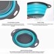 thumbnail image 4 of Collapsible Colander Set of 2 Round Silicone Strainer Kitchen Strainers and Colanders with Hand, 4 of 5
