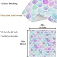 thumbnail image 3 of GZHJMY Dreamy Mermaid Scale Cloth Napkins, Set of 6 20 x 20 Inch Soft & Comfortable Polyester Dinner Napkins for Family, Restaurant, Weddings, Parties, Celebration, 3 of 5