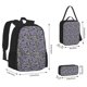 thumbnail image 2 of Balery Purple Butterflies Mochila escolar 3 en 1 para niños: mochila resistente con lonchera térmica y estuche para lápices. Mochila escolar para niños y niñas., 2 of 7