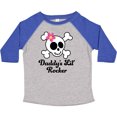 thumbnail image 3 of Inktastic Daddy's Little Rocker Skull Girls Toddler T-Shirt, 3 of 5