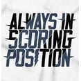 thumbnail image 2 of Scoring Position Baseball Game Winner Men's Big & Tall Crewneck Graphic Tee Brisco Brands 3X, 2 of 3