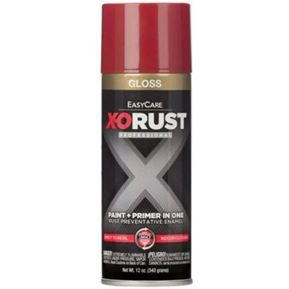 X-O Rust XOP39-AER 12 oz Can of Gloss Red Anti-Rust Enamel Spray Paint