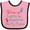 Pink and Black, variant on Inktastic Awesome Like Poppa Boys or Girls Baby Bib