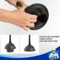 thumbnail image 5 of Toilet Plunger and Bowl Brush Combo for Bathroom Cleaning, Black, 1 Set, 5 of 6