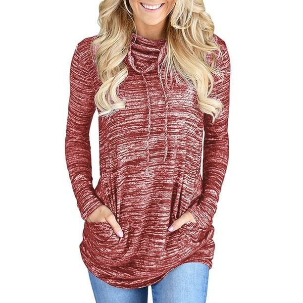 walmart cowl neck sweatshirt