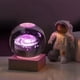 thumbnail image 1 of Lámpara de bola de cristal con forma de galaxia de la Vía Láctea en 3D, luz nocturna de bola de cristal de 6 cm con base de madera, luz que cambia de 7 colores con base LED, 1 of 4