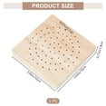 thumbnail image 2 of Clay Figurines Display Trays Pottery Modeling Tray Skewer Holder Oak Wooden Display Board Round Food Display Clay Figurines Holder for DIY Craft Pottery Clay Model and Food Pick Displays Wood, 2 of 6