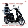 E-Wheels - EW-36 Slowpoke Scooter with Electromagnetic Brakes - 3-Wheel - Black