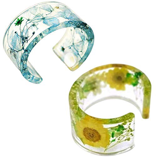 MeiMeiDa 2 Pack Resin Bracelet Molds Silicone Bangle Mold C Font DIY Open Cuff Bracelet Resin Casting Molds for Jewelry Making